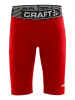 Craft Pro Control Compression Short Tights Jr Kirkkaanpunainen
