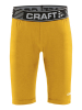 Craft Pro Control Compression Short Tights Jr Ruotsinkeltainen