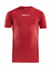 Craft Pro Control Compression Tee Jr Kirkkaanpunainen