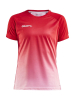 Craft Pro Control Fade Jersey W Bright Red / White