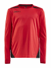 Craft Pro Control Impact Ls Tee Jr Kirkkaanpunainen/musta