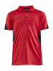Craft Pro Control Impact Polo Jr Kirkkaanpunainen/musta