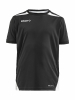 Craft Pro Control Impact Ss Tee Jr Musta/valkoinen