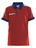 Craft Pro Control Poloshirt Jr Bright Red / Navy