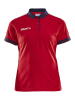 Craft Pro Control Poloshirt W Kirkkaan Punainen/tummansininen