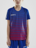 Craft Pro Control Stripe Jersey Jr Club Cobolt / Bright Red