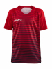 Craft Pro Control Stripe Jersey Jr Kirkkaan Punainen/tummansininen