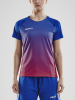 Craft Pro Control Stripe Jersey W Club Cobolt / Bright Red