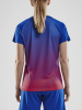 Craft Pro Control Stripe Jersey W Club Cobolt / Bright Red