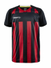 Craft Progress 2.0 Stripe Jersey Jr Musta/kirkkaanpunainen
