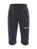 Craft Progress 3/4 Pants Jr Musta/valkoinen