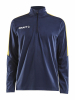 Craft Progress Halfzip Ls Tee M Tummansininen/ruotsinkeltainen