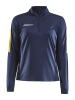 Craft Progress Halfzip Ls Tee W Navy / Sweden Yellow