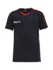 Craft Progress Jersey Contrast Jr Musta/kirkkaanpunainen