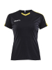 Craft Progress Jersey Contrast W Musta/keltainen