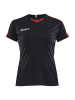 Craft Progress Jersey Contrast W Musta/kirkkaanpunainen