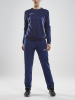 Craft Progress R-neck Sweater W Navy / Valkoinen