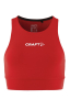 Craft Rush 2.0 Crop Top W Kirkkaanpunainen