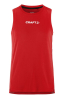 Craft Rush 2.0 Singlet Jr Kirkkaanpunainen