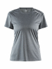 Craft Rush Ss Tee W Meleerattu Tummanharmaa