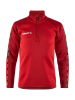 Craft Squad 2.0 Half Zip Jr Kirkkaanpunainen
