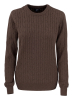 Cutter & Buck Blakely Knitted Sweater Ladies' Meleerattu Ruskea