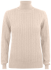 Cutter & Buck Blakely Rollerneck Ladies Meleerattu Hiekka