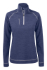 Cutter & Buck Chambers Half Zip Ladies Meleerattu Denim