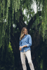 Cutter & Buck Ellensburg Denim Shirt Ladies Tumma Indigo
