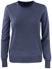 Cutter & Buck Kennewick Crewneck Ladies Meleerattu Merensininen