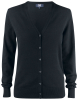 Cutter & Buck Oakville Cardigan Ladies Musta