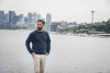 Cutter & Buck Pemberton Crewneck Men Tummansininen