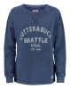 Cutter & Buck Thorp Denim Crew Ladies Denim Sininen