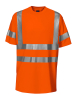 Projob 6010 Tekninen T-paita  En Iso 20471 Luokka 3 Oranssi/musta