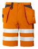Projob 6503 Shortsit En Iso 20471 Luokka 2/1 Oranssi / Musta