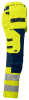 Projob 6513 Stretch Huomiohousut En Iso 20471 Luokka 2/1 Keltainen/tummansininen