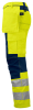 Projob 6513 Stretch Huomiohousut En Iso 20471 Luokka 2/1 Keltainen/tummansininen