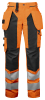 Projob 6519 Naisten Reisitaskuhousut En Iso 20471 Luokka 2 Oranssi / Musta
