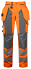 Projob 6519 Naisten Reisitaskuhousut En Iso 20471 Luokka 2 Oranssi/harmaa