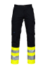 Projob 6523 Housut En Iso 20471 Luokka 1 Keltainen / Musta