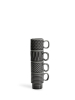 Sagaform Coffee & More Espressomuki 4 Kpl, Harmaa