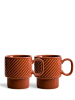 Sagaform Coffee & More Kahvimuki 2 Kpl, Terracotta