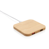 10w Bambuinen Langaton Laturi Usb:llä Ruskea