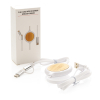 3-in-1 5w Bambu Langaton Laturi Valkoinen