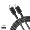 Anker Usb-c–usb-c-kaapeli, 1,8 Metriä, 60 W Harmaa, Musta
