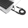 Arc Rcs 60w 120 Cm 2-in-1 Fast Charging Cable Musta
