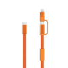 Arc Rcs 60w 120 Cm 2-in-1 Fast Charging Cable Oranssi