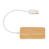 Bambuinen Usb Tyypin C Hub Ruskea