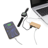 Bambuinen Usb Tyypin C Hub Ruskea