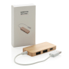Bambuinen Usb Tyypin C Hub Ruskea